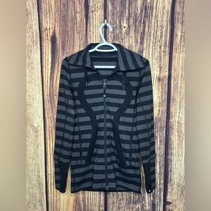 Lululemon Stride Jacket - Black and Grey/Gray
